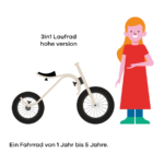 Leg&Go Balance Bike 3in1 höhenverstellbares Holz-Laufrad – Bild 8