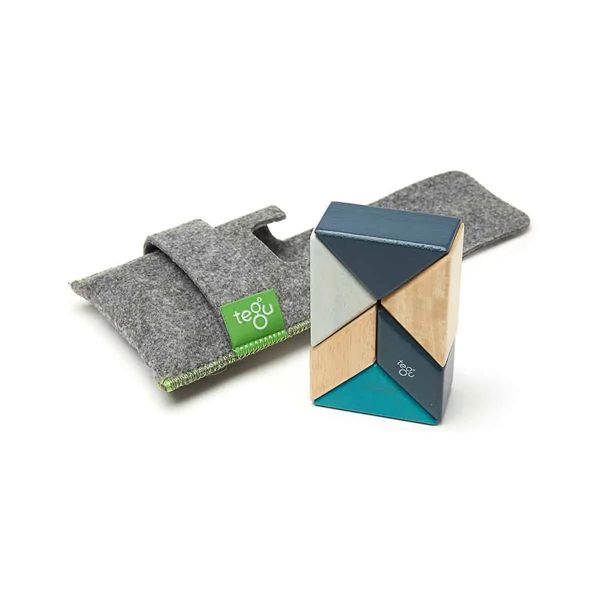 Tegu Magnetische Holzbausteine Blau 6 Teile (4) TTegu Magnetische Holzbausteine Blau 6 Teile (1)