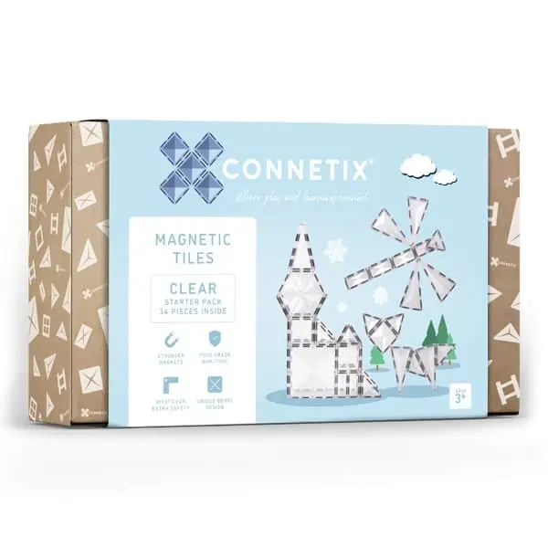 Connetix Clear Starter Pack - 34-tlg. Magnetbaukasten