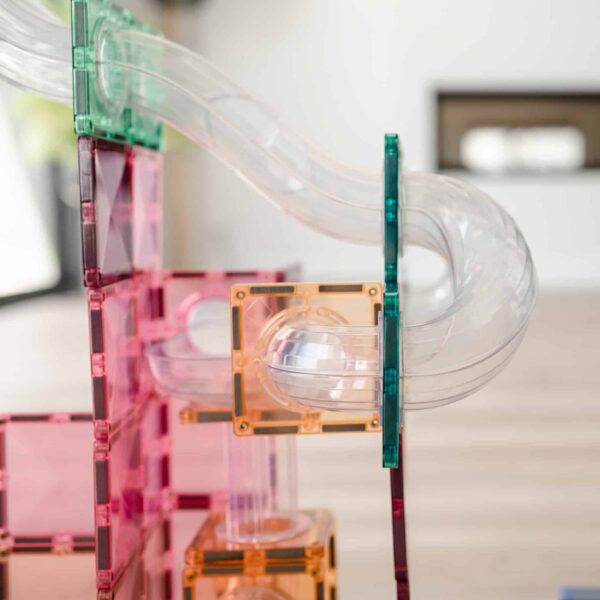 Connetix Pastell Kugelbahn Expansion - 80-tlg. Magnetbaukasten