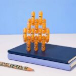 Speks - Anti-Stress-Magneten - Geode Gelb