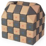 JollyHeap – Kreativ-Set 100 Teile – weiche XXL Magnetbausteine in 4 Formen für Kinder