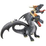 Bullyland Drache mit 2 Köpfen schwarz-75597