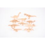 Tickit-Wooden Dinosaur Blocks-74061