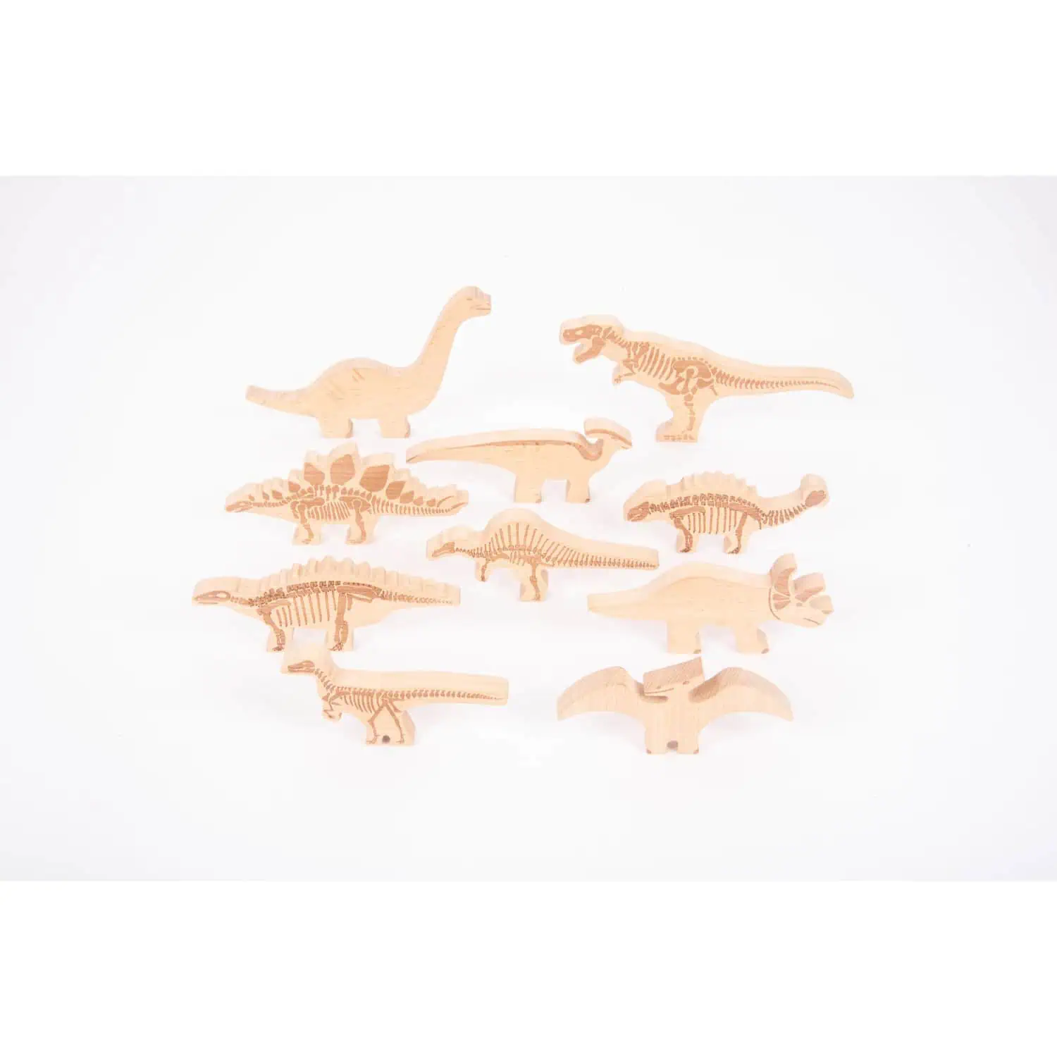 Tickit-Wooden Dinosaur Blocks-74061 Tickit-Wooden Dinosaur Blocks-74061